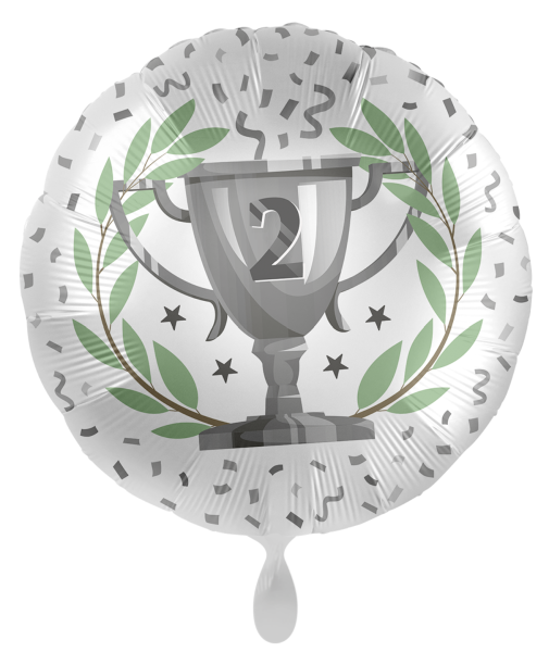 Folienballon - Pokal, 2. Platz - ø 43cm